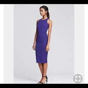 Purple Sheath Banana Republic Stretch Dress 6P